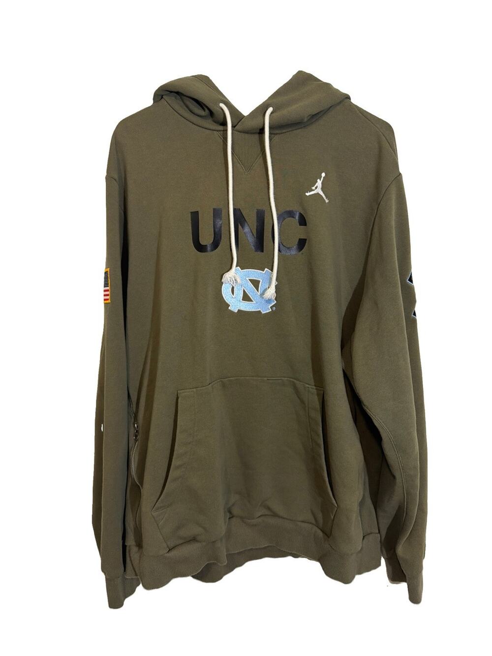 Jordan North Carolina Tar Heels Football Team Issue Salute To Service Hoodie XL